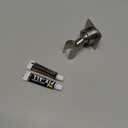 Shower Head Holder All Metal Handheld Shower Wand Bracket Adhesive Shower Wall Mount Holder Brass Shower Spray Holder Brushed Nickel, Drill Free Glue Installation