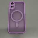 TOCOL for iPhone 17 Case, Full Camera Protection, Built-in Magnetic Ring, Compatible with Magsafe Charger, Drop Protection, Translucent Matte Phone Case for iPhone 17 6.3 inch (Light Purple)