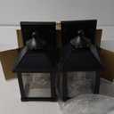 2Pack Solar Porch Lights Outdoor, Solar Sconce Lights Outdoor with Motion Sensor, Waterproof Wall Light with Clear Panel for Garage, Porch, Yard, Front Door,5.8 * 5.8 * 11.8in