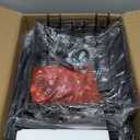 SWTYMIKI Rolling Kitchen Storage Cart  4 Tier Microwave Table Stand with 6 Storage Baskets, Coffee Bar with Wheels, Kitchen Utility Cart Shelf Rack Organizer for Fruit, Vegetables, Potato (Brown)