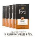 Peet's Coffee, Medium Roast Espresso Capsules, Compatible with Nespresso Original Machine - Caramel, 50 Count (5 Boxes of 10 Espresso Capsules) (EXP 03/07/26)
