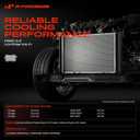 A-Premium Engine Coolant Radiator Assembly - Compatible with Dodge Journey 2009-2020 - 2.4L 3.5L 3.6L