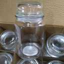 Glass Jar With Glass Lid 10" 12 Pcs