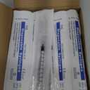 50 Pcs 1ml Syringes with Caps Oral Dispenser Individually Sterile Wrapped for Medicine Dropper, Colostrum Collect Feeding Pets, Liquid