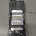 100 PCS Resealable Mylar Bags with Zipper and Frosted Clear Window Smell Proof Packaging Bag Foil Pouch Zipper Bags for Food Self Sealing Storage Supplies (Black, 3.14x5.11")