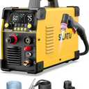 SILATU 75Amps Plasma Cutter, Large LED Display, Non-Touch Pilot Arc, Air Sensor Technology, 110/220V Dual Voltage IGBT Inverter Plasma Cutter Machine, 1'' Max Cutting Thickness for Beginners DIY