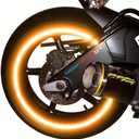 customTAYLOR33 (All Vehicles Orange High Intensity Grade Reflective Copyrighted Safety Rim Tapes (Must Select Your Rim Size), 17" (Rim Size for Most SportsBikes)