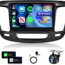 [8 CORE 6G+128G] for Chrysler 200 200C 200S 2015-2019 Car Radio with Wireless Carplay/Android Auto, 9 Inch Android 13 IPS Touch Screen Car Stereo, Bluetooth, GPS, WiFi, SWC, DSP + Backup Camera