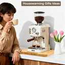 Fullin 360Appliance Slider, Bamboo Sliding Tray for Coffee Maker, Appliance Sliding for Kitchen Appliances Countertop Slides Easily from Under The Cabinet Rolling Tray with 360Rotation Rubber Wheels
