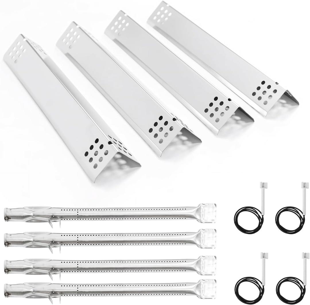 24367 Grill Replacement Parts for Monument 4 Burner 35633 77352 77352MB 17842 24633 41847NGGas Grill, Burner Tube A0212926 Heat Plate D010012307 Grill Parts fits for Monument 4-Burner