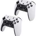 JTLB Wireless Game Console Dual Wireless Controllers Over 12000 Games Support 4K Output Retro Gaming Console Stick for TV Project Display (128G) Black/White