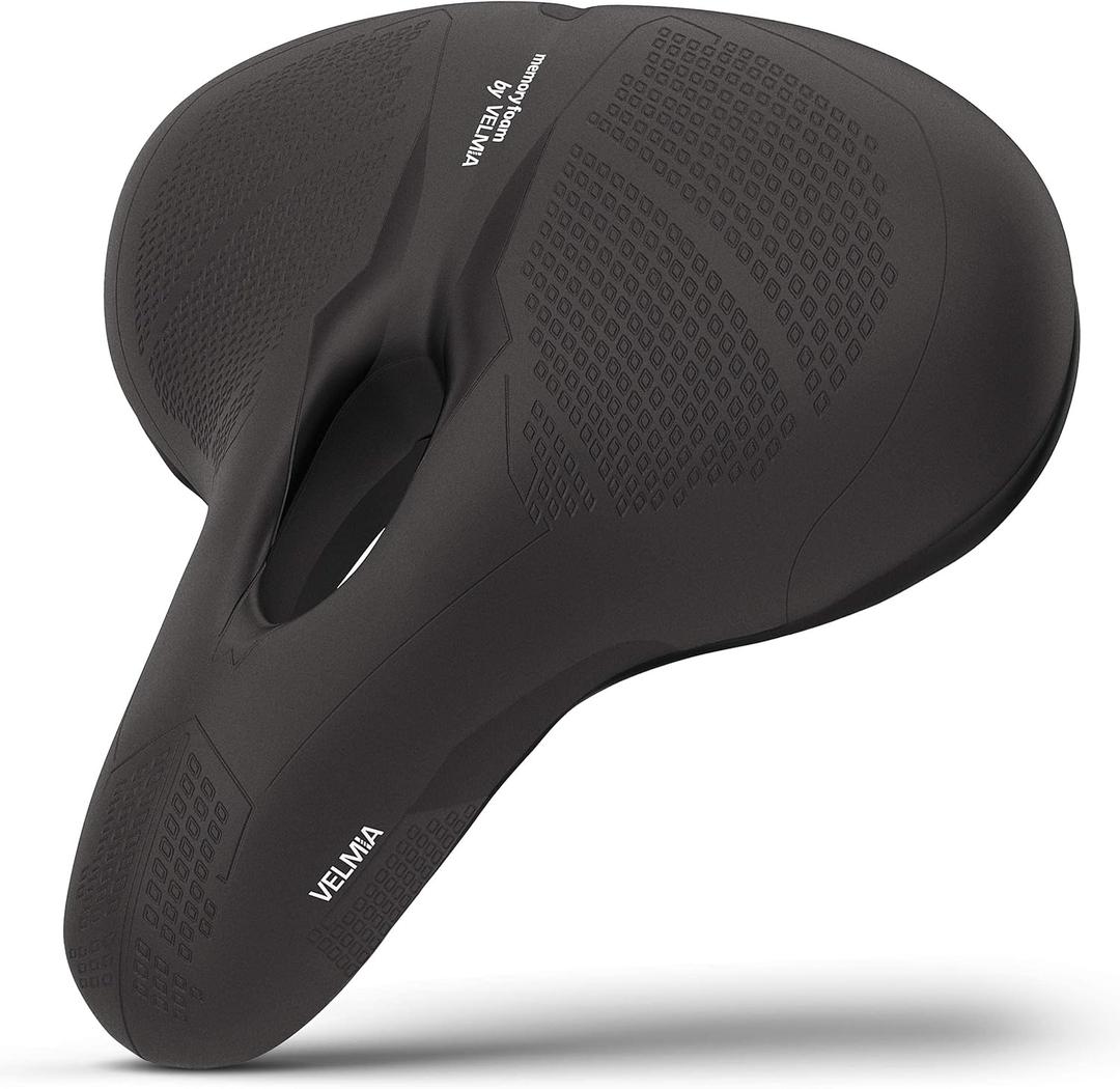 Bike Seat designed in Germany, made of Comfy Memory Foam I Bicycle Seat for Men and Women, Waterproof Bike Saddle with smart Zone-Concept I Exercise Bike Seat, Seat for BMX, & Road