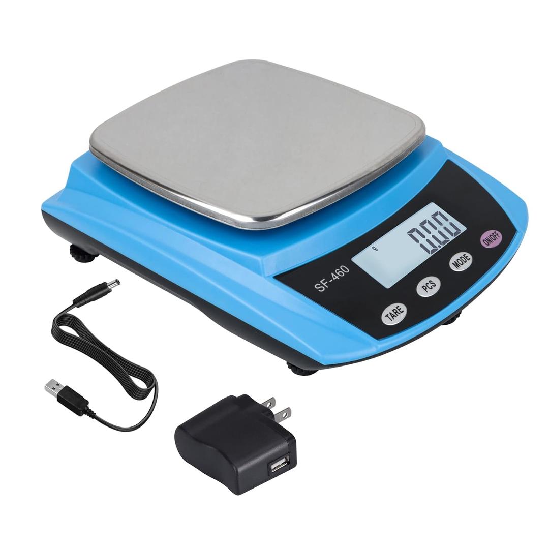 3 x Digital Lab Scale 600g x 0.01g Accuracy Laboratory Balance (Blue)