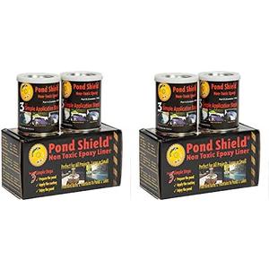 Pond Armor SKU-BLACK-QT2P Black Pond Shield 1.5 Quart kit 2 Pack Non-Toxic epoxy Coating