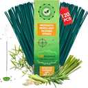 120 Pcs Natural Mosquito Repellent Outdoor Patio, Citronella Oil Mosquito Incense Sticks Plant-Based Bug Repellent for Patio Camping Fishing Backyard Travel Mosquito Control