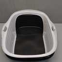 Arm & Hammer Rimmed Cat Litter Box with High Sides and Microban, Made in USA