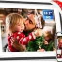 16.2-Inch 32GB Extra Large WiFi Digital Picture Frame, Smart Electronic Photo Frame with IPS HD Touchscreen, Wall-Mounted, Easy to Share Photos&Videos via App&Email for Mom