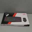 Redragon S101M-KS Gaming Keyboard and Mouse Wireless with Tri-Mode, RGB Keyboard and 4800 DPI Gaming Mouse, 10 Independent Multimedia Keys for Windows, PC, Computer, Wireless S101 Ideal for Gamer (Black-New)