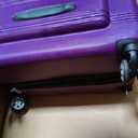 Rockland Melbourne Hardside Expandable Spinner Wheel Luggage, Checked Large 28", Purple