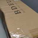 BDEUS Dual Layer 5 Inch Memory Foam Mattress Topper Queen Size, 2 Inch Gel Memory Foam Plus 3 Inch 1450 GSM Down Alternative Quilted Pillow Top Mattress Pad Cover,Dark Gray