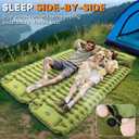 Sleeping Pad, Ultralight Inflatable Sleeping Pad for Camping with Pillow Built-in Foot Pump, Extra Thick Compact Camping Sleeping Mat for Hiking, Backpacking, Tent Use