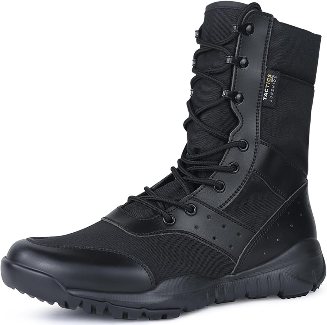 Tactical Boots for Men Lightweight Military Combat Boots Waterproof Comfortable for Work & Security, 12 US