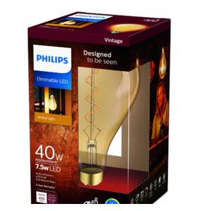 Philips Dimmable LED Amber light 40W 7.5w LED Vintage