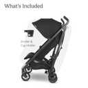 UPPAbaby G-Luxe Umbrella Stroller/Lightweight Design for Easy Travel/One-Step Fold + Recline/XL Basket + Canopy/Cup Holder Included/Jake (Charcoal/Carbon)