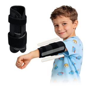 IVOSA Pediatric Elbow Brace, Night Splint for Cubital Tunnel Syndrome, Ulnar Nerve Entrapment, Arm Immobilizer Restraints for Tendonitis Sleeping Pain Relief, Child Elbow Support Splint (Small) 