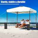 Canopy Weights Sand Bags for Weight Windproof Pop up Canopy Tent -No Handle(No Sand)-4 Pack-112LBS