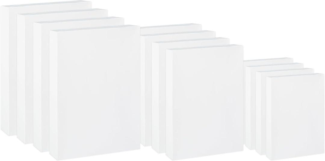 Rsgift White Gift Boxes, 3 Sizes Small Gift Boxes for Men Clothes, Women Apparel, Christmas and Birthdays Wedding, Graduation Packaging, Assorted Sizes(4 Boxes 11", 4 Boxes 14", 4 Boxes 16")