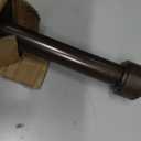 Heavy Duty Curtain Rods - 1 1/4" Large Diameter Premium Nonadjustable Curtain Rod - 36in/3ft Custom Window Treatment Rods with Durable Aluminum Brackets and End Caps,Dark Bronze Finish