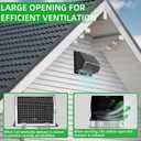 7Inch Wall Vent with Screen and Damper,Galvanized Steel Hooded Wall Vent Cover Cap Exhaust Vent Cover Outside,Exterior Vent Hood Outdoor for Kitchen Range Hood Laundry Dryer Bathroom Fan Duct Air Vent