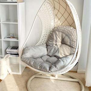 Swing Egg Chair Cushion Thickened Hanging Basket Seat Cushion Washable Hammock Chair Cushions Outdoor Patio Hanging Chair Cushion Replacement (Only Cushion) (Off White)