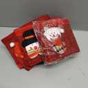 Boao Christmas Refrigerator Door Handle Cover Santa Snowman Kitchen Appliance Handle Covers Decorations for Fridge Microwave Oven Dishwasher Christmas Handle Protector (Cute Style)