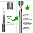 2 x RCOAIMT Corn Peeler, Stainless Steel Corn Cob Stripper Tool with Sharp Curved Blade, Durable & Easy to Clean, Dishwasher Safe Corn Kernel Remover for Fresh Corn