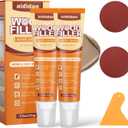 Wood Filler, 2 Pack Water-Based Wood Putty, Paintable & Stainable Wood Repair Kit, Shrink & Crack Resistant, Wood Furniture Repair Putty, Quick Repair for Cracks, Holes and Damage (7.4 oz)