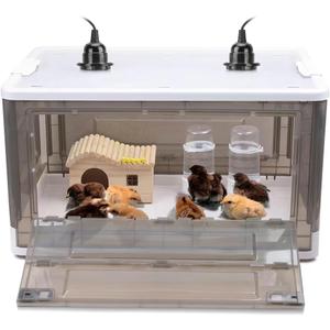Chick Brooder,Brooder Box for Chicks,Brooder Heater Warms up to 25 Chicks (23x17x14)