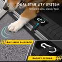 Portable Dog Ramp for Car Foldable Dog Car Ramp for Truck, SUV, High Bed & Sofa with Anti-Slip Feet & Traction Carpet Small to Large Breeds (71" Long & 17" Wide)