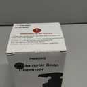 Automatic Soap Dispenser Liquid Touchless: 9oz Black Plastic - Rechargeable Electric Smart 3 Level Adjustable Auto Hand Soap Dispenser - Dish Bathroom Kitchen (Black Gel Type)