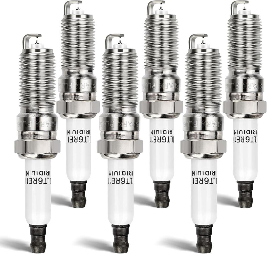 6PCS 41-109 Double Iridium Spark Plug For Buick Enclave LaCrosse/Cadillac ATS CTS SRX STS XTS/Chevy Camaro Colorado Equinox Impala Malibu/GMC Acadia Canyon Terrain/Saturn V6 12622561 ILT6RE11 90117