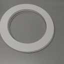 8 Pack Gloss White Goof Trim Ring for 8" Inch Recessed Can Lighting Down Light, Outer Diameter 8.6 Inches, Inner Diameter 6.2 Inches