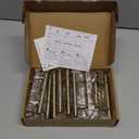 Ravinte 20 Pack Kitchen Cabinet Handles Champagne Bronze 3 Inch Hole Center Stainless Steel Pulls for Dresser Drawer Cupboard Handles with Screwdriver, 5 Inch Length