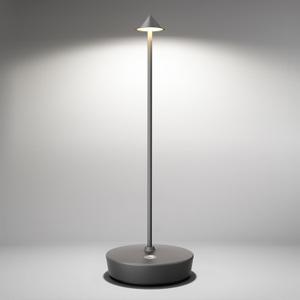 Cordless Table Lamps Rechargeable, 6000mAh Battery Operated LED Desk Lamp Outdoor Waterproof Portable Touch Dimmable Table Light for Patio Restaurant Dining Home Grey (Gray)