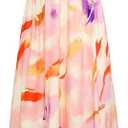 GRACE KARIN Womens Summer Floral Dresses 2026 Boho Maxi Dress Flowy Halter Sundress Casual Vacation Beach Clothes with Pocket (Pink, M)
