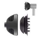 Wave+Curl Diffuser Attachment for Dyson Supersonic Hair Dryer HD01 HD02 HD03 HD04 HD08 HD15 HD16, Dome and Diffuse Two Airflow Modes for Wavy Curly or Coily Hair, Gray