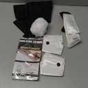 Bunny Costume Set - Ear Headband, Collar Cuffs, Rabbit Tail & Accessories for Halloween & Easter (9 Pcs Black)