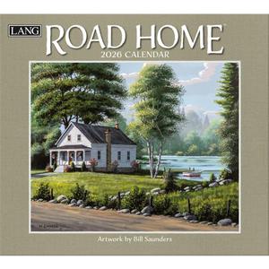 Lang, Road Home 2026 Wall Calendar by Bill Saunders, 13.4'' X 12'', 12-Month Calendar with Stapled Binding