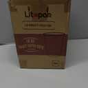LITOPAK 100 Pack 10 oz Kraft Paper Coffee Cups for Water, Juice, and Tea, Disposable Hot Coffee Cups for Home, Restaurant, Store, and Cafe