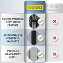 AUGO Magnetic Screen Door - Self Sealing, Heavy Duty, Hands Free Mesh Partition Keeps Bugs Out - Pet and Kid Friendly - Patent Pending Keep Open Feature - 38 Inch x 83 Inch